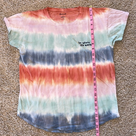 Madewell Madewell x Warm Be Where It's Warm Tie-Dye Tee Size Medium - Picture 5 of 8
